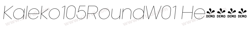 Kaleko105RoundW01 He字体转换